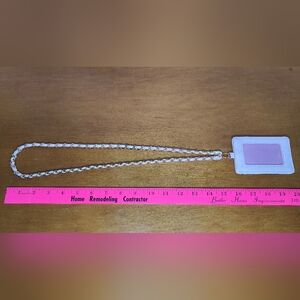 Women's Pink Necklace Lanyard ID & Card Holder